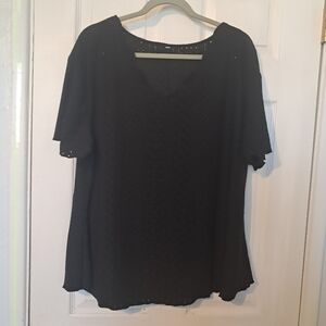 No Brand Unlined Eyelet Top